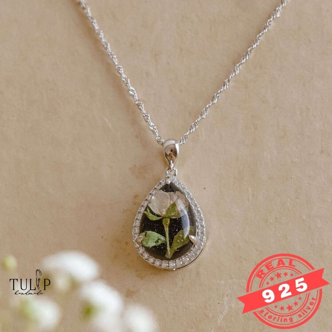 White Rose Tulip Handmade