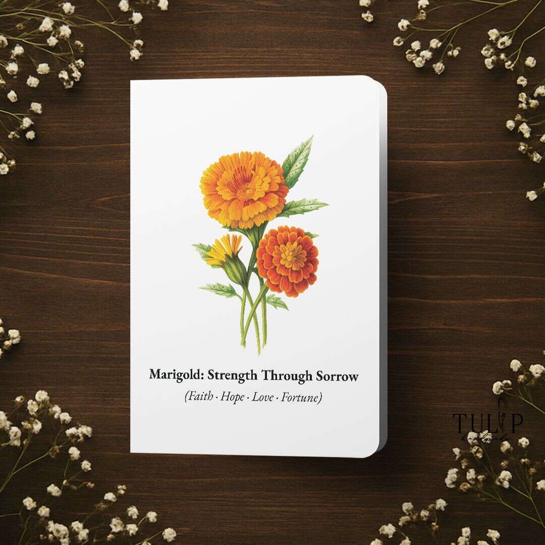 Marigold Card Tulip Handmade