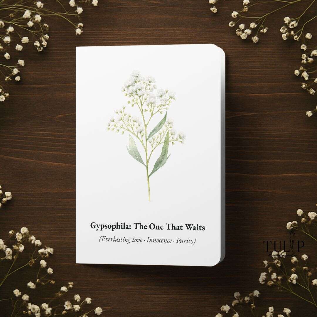 Gypsophila Card Tulip Handmade