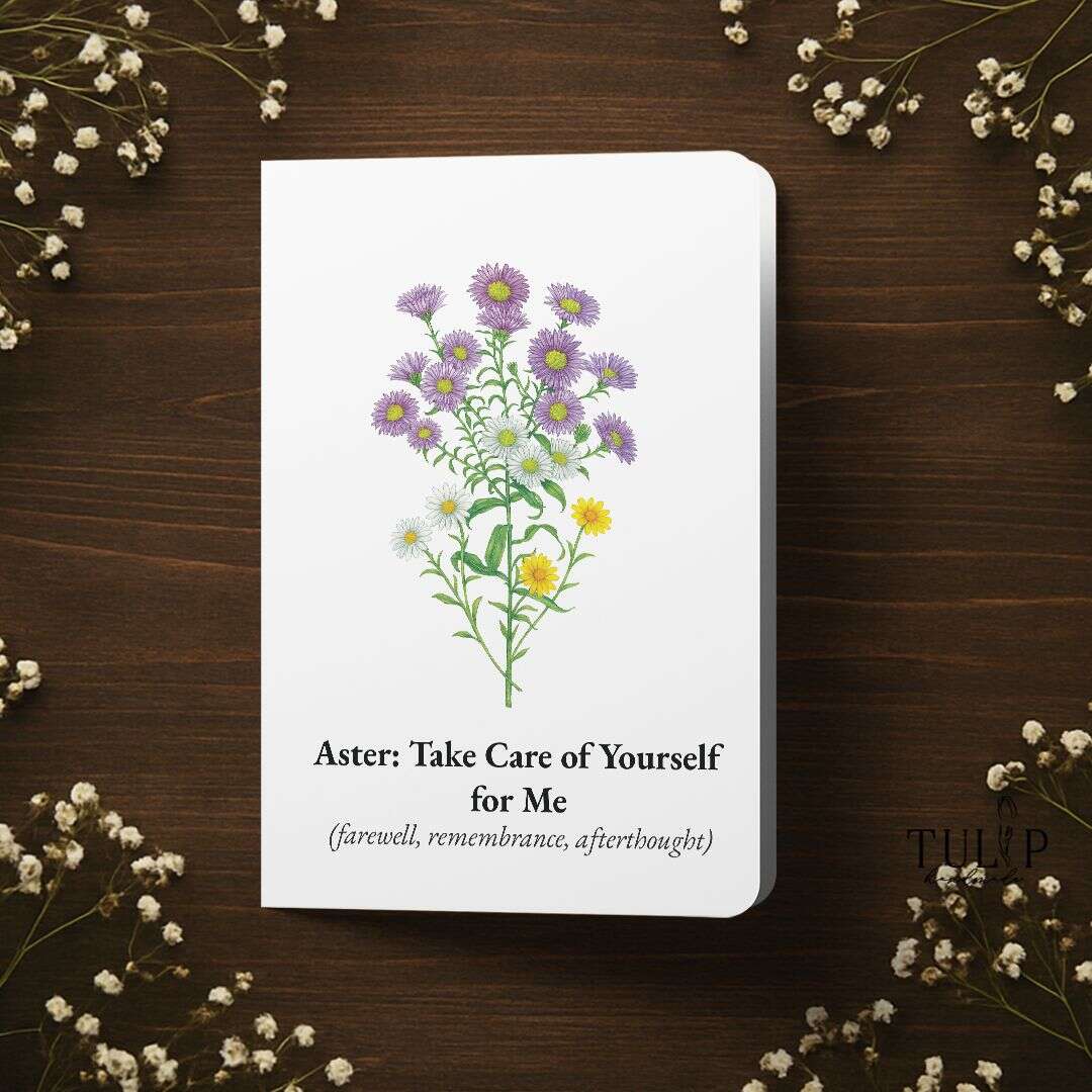 Aster Card Tulip Handmade