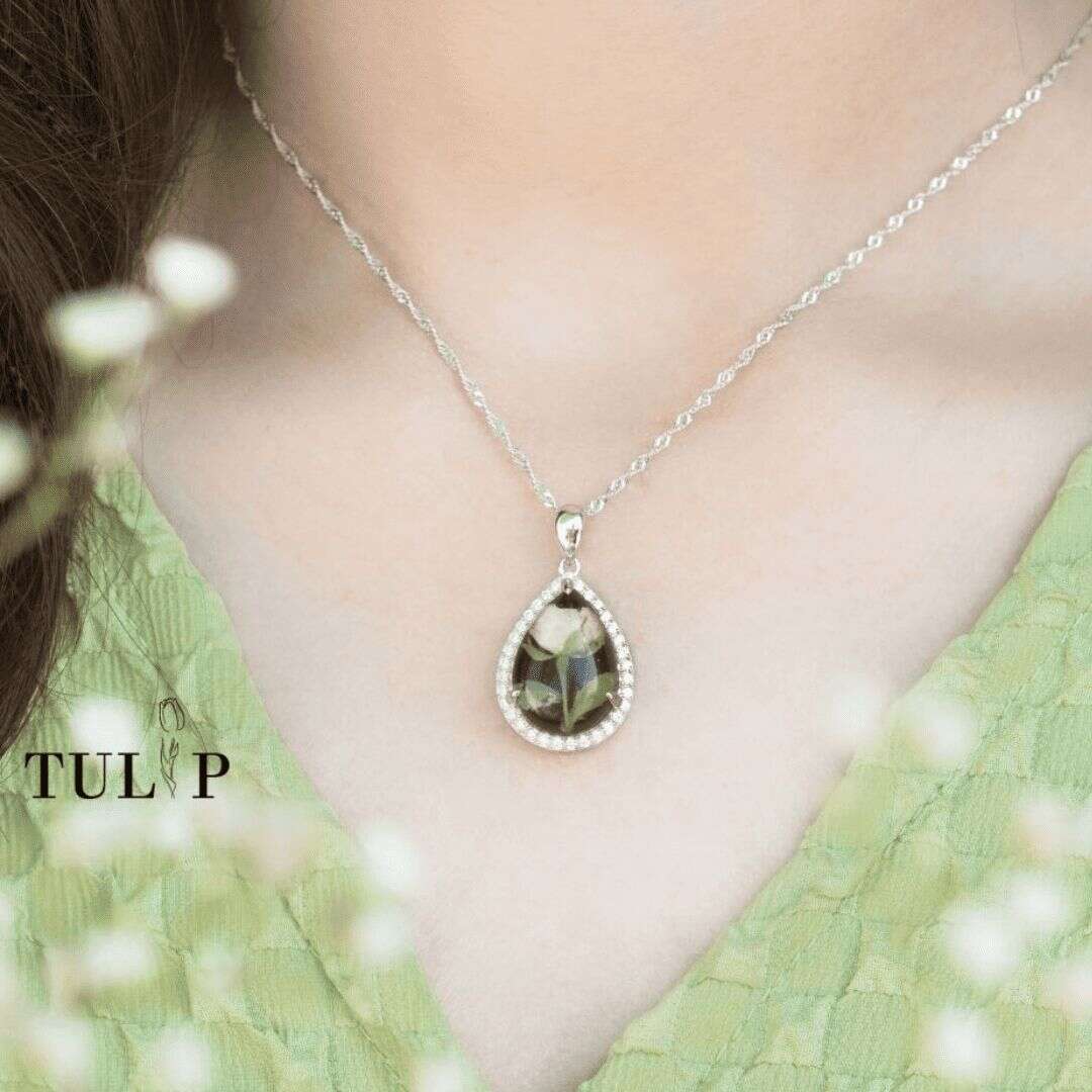 White Rose Tulip Handmade