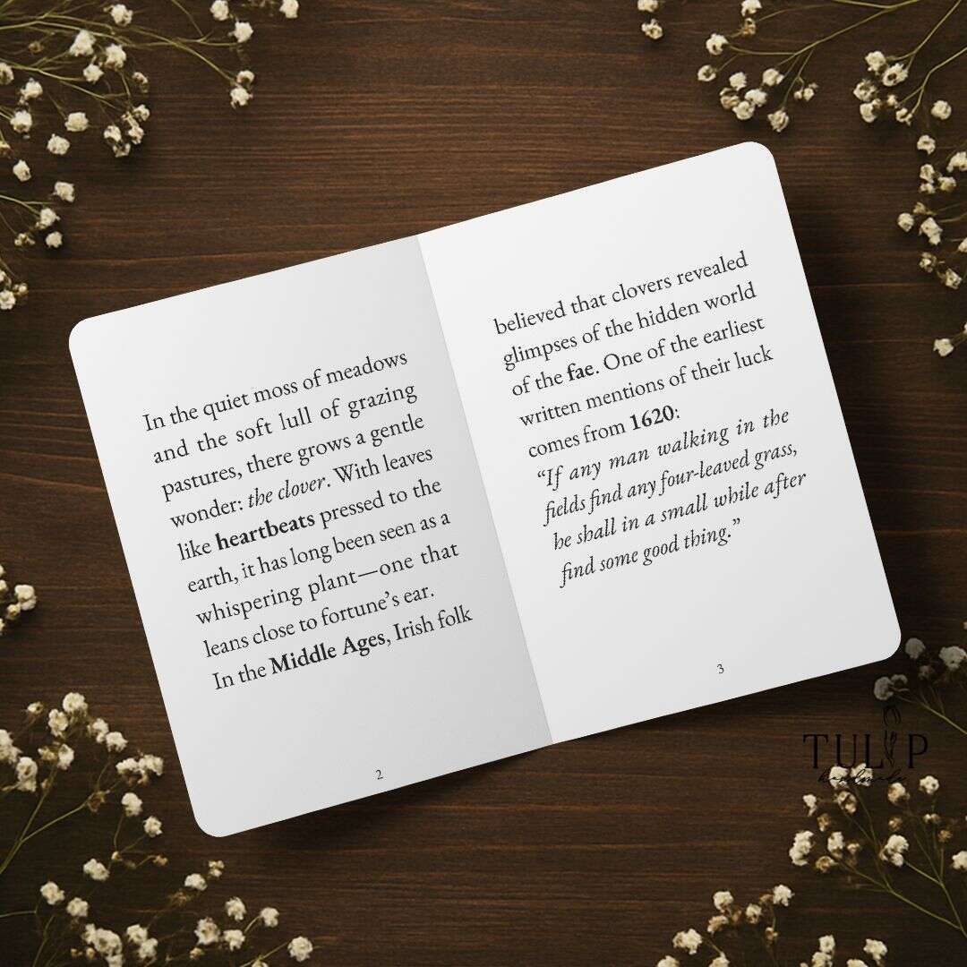 Clover Card Tulip Handmade