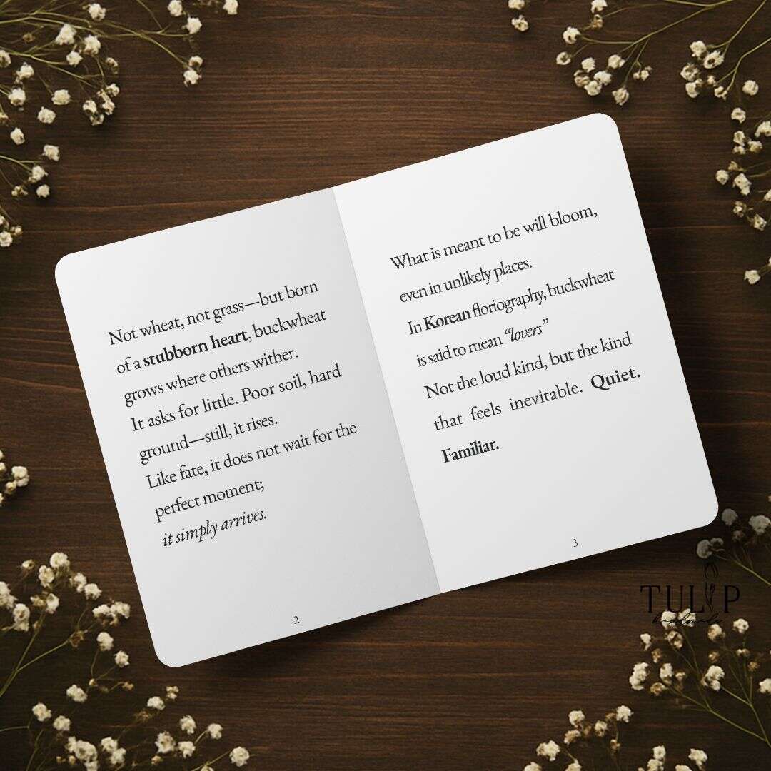 Buckwheat Card Tulip Handmade