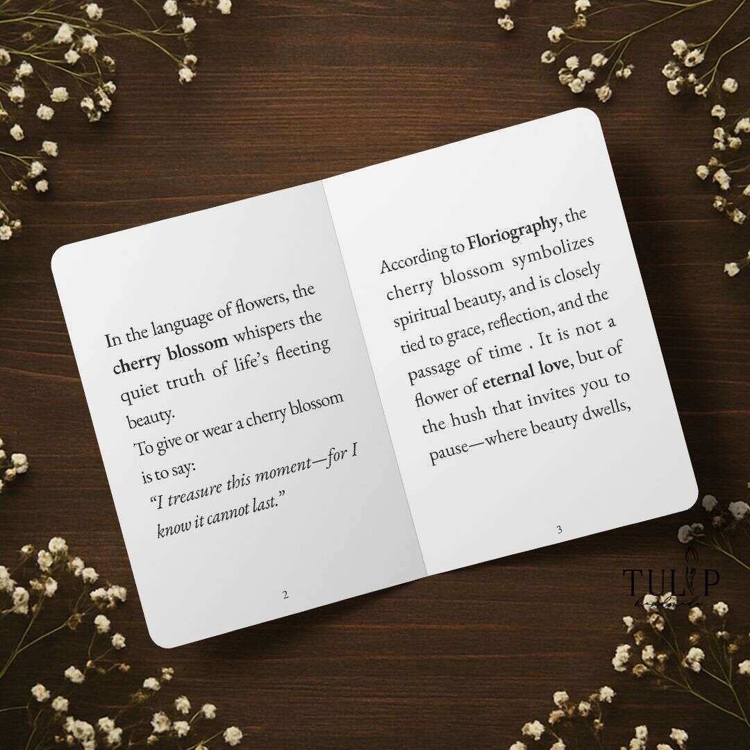 Cherry Blossom Card Tulip Handmade