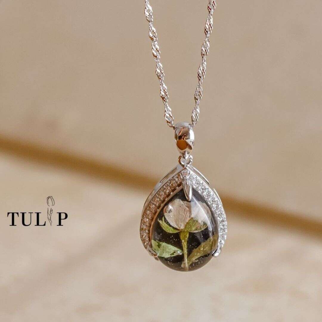 White Rose Tulip Handmade