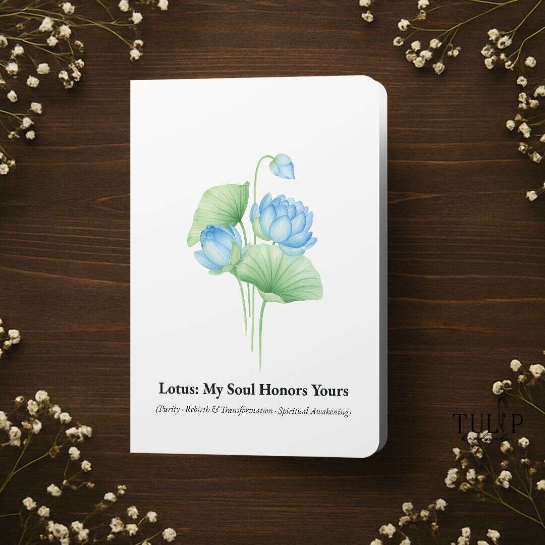 Lotus Card Tulip Handmade