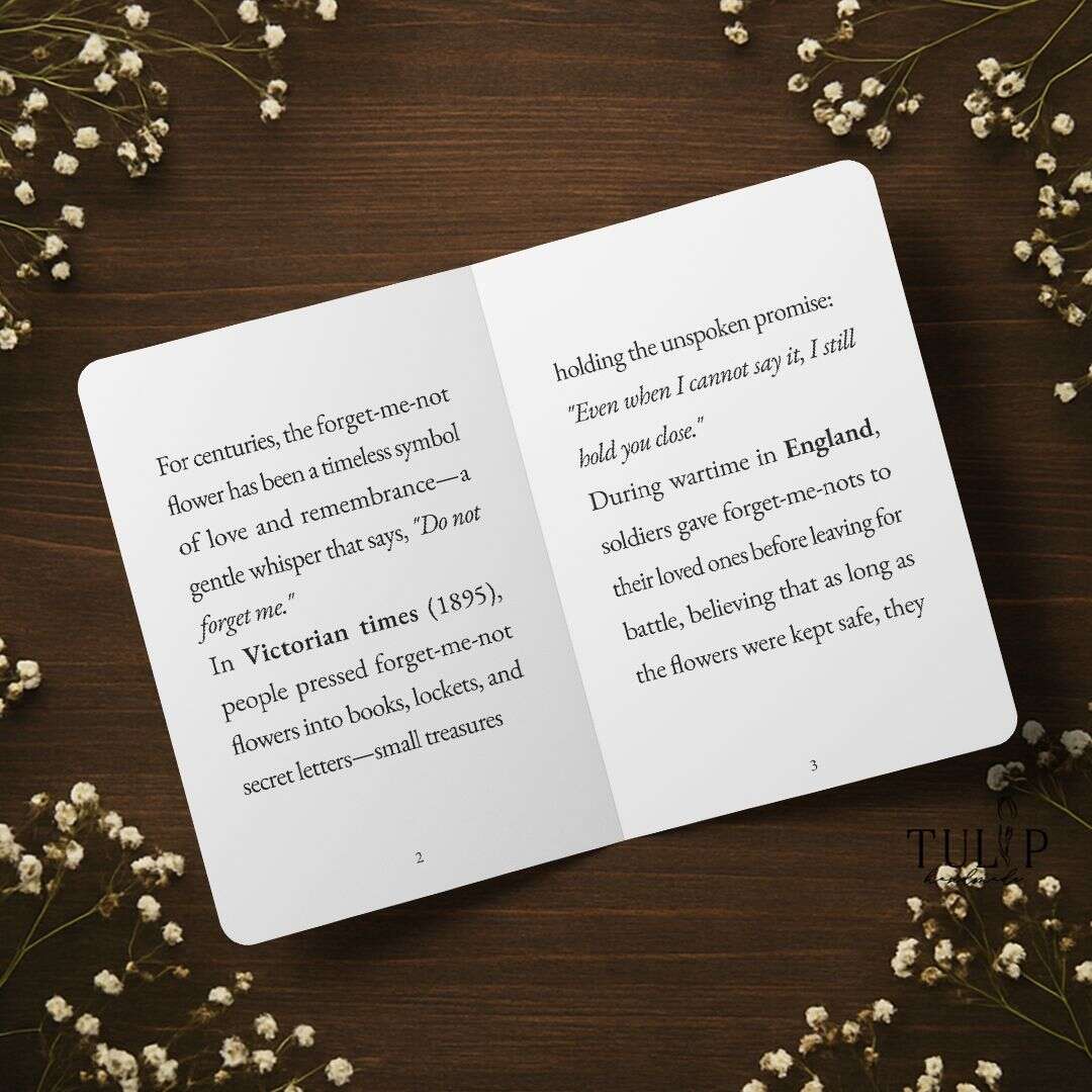 Forget-me-not Card Tulip Handmade