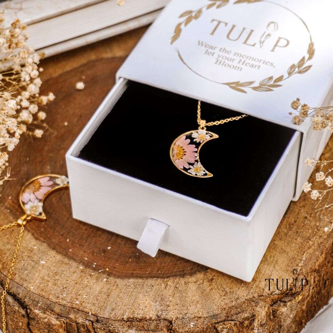 Lunula - Pair Tulip Handmade