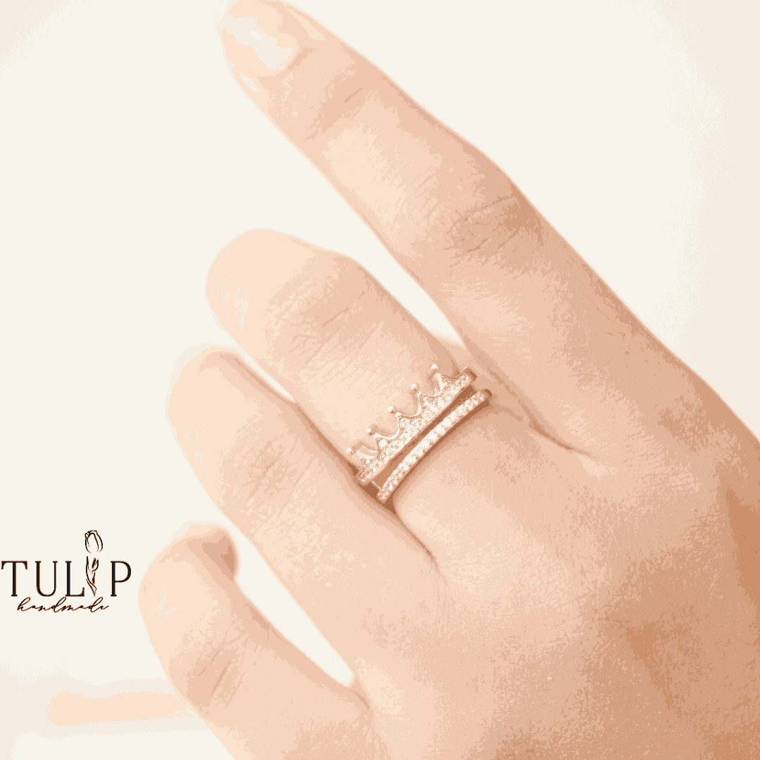 Crown - Promise Ring Tulip Handmade