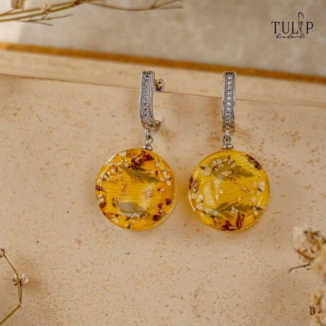 Fae of Sunset Meadows - earings Tulip Handmade