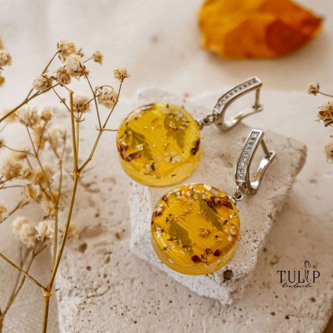 Fae of Sunset Meadows - earings Tulip Handmade