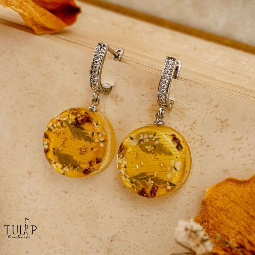 Fae of Sunset Meadows - earings Tulip Handmade